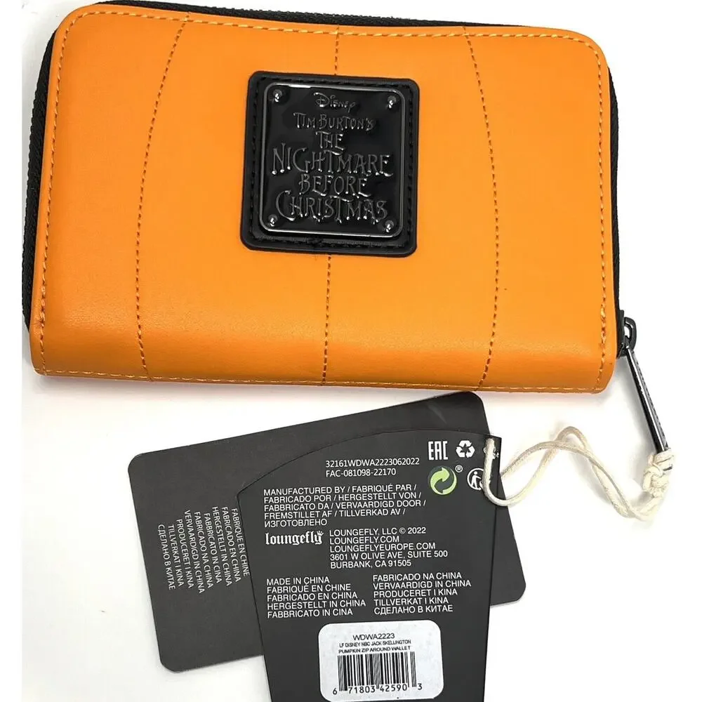 Loungefly Jack Skellington Pumpkin Wallet *GLOW IN THE DARK *New With Tags* NWT